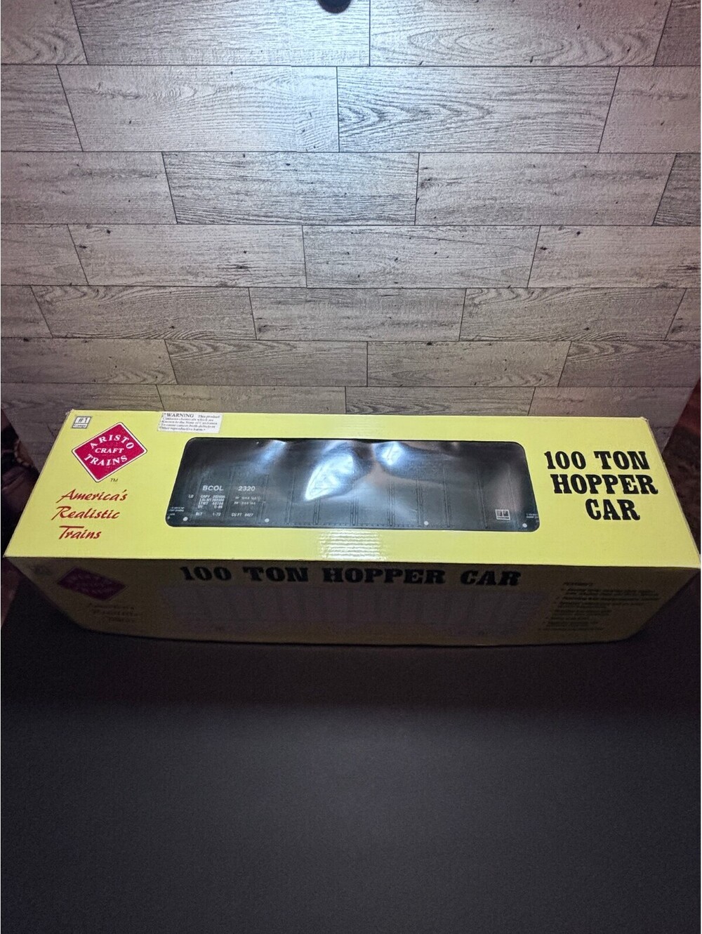 NIB-Bristol Craft Trains 100 Ton Hopper Car Model Train in Original Box